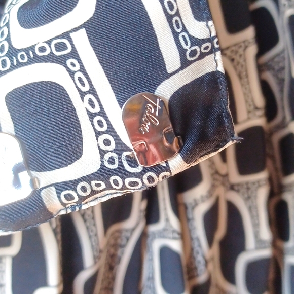 PLEATED SKIRT Black and Cream Art Deco Design size Medium - Picture 6 of 6